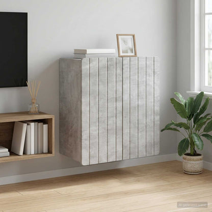 Wall-Mounted Cabinet Concrete Grey 59 x 31 x 64 cm