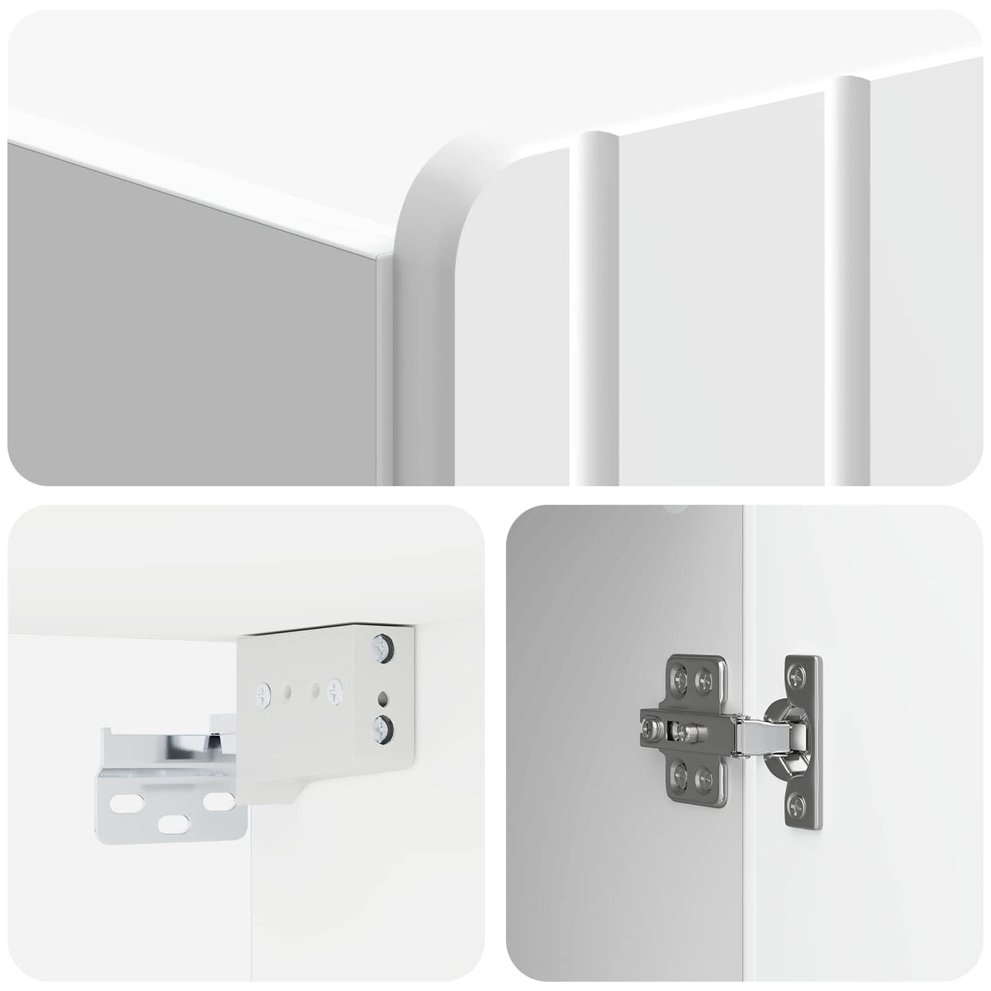 Wall-Mounted Cabinet High Gloss White 59 x 31 x 64 cm