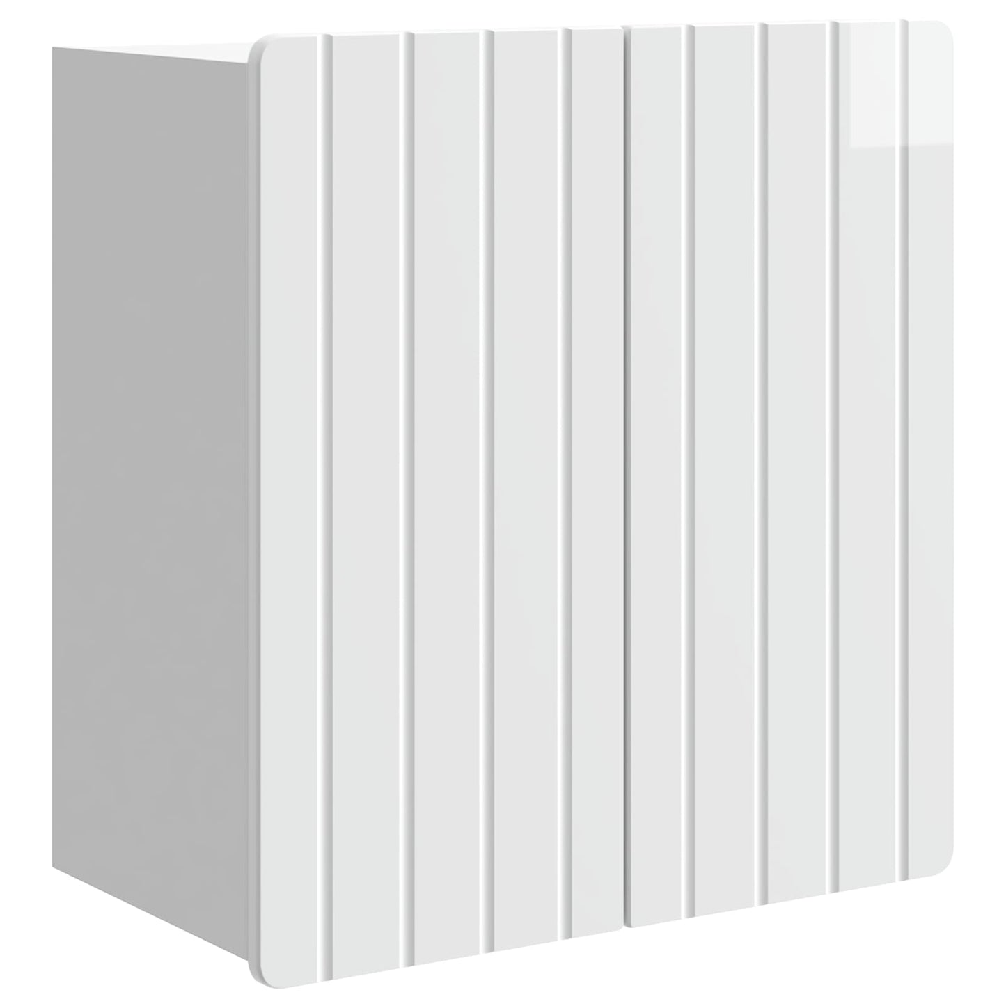 Wall-Mounted Cabinet High Gloss White 59 x 31 x 64 cm