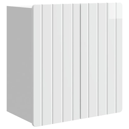 Wall-Mounted Cabinet High Gloss White 59 x 31 x 64 cm