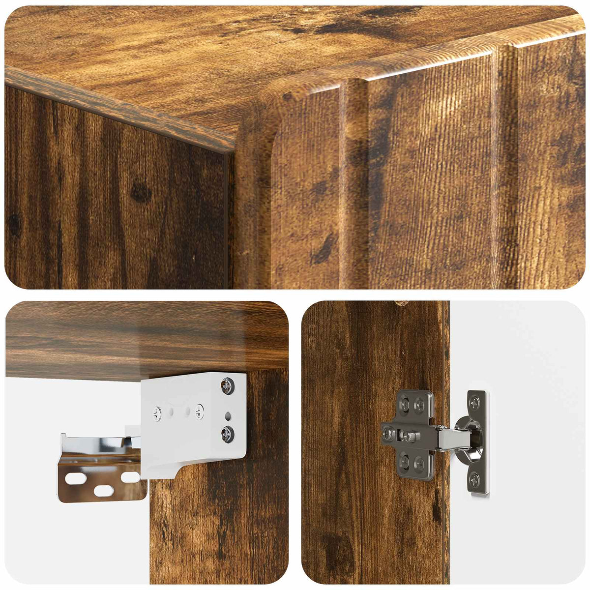 Wall-Mounted Cabinet Smoked Oak 59 x 31 x 64 cm Engineered Wood