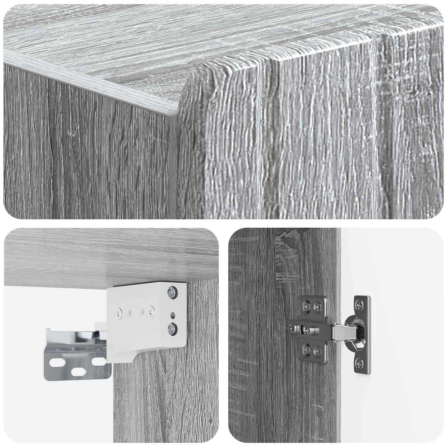 Wall-Mounted Cabinet Grey Sonoma 59 x 31 x 64 cm