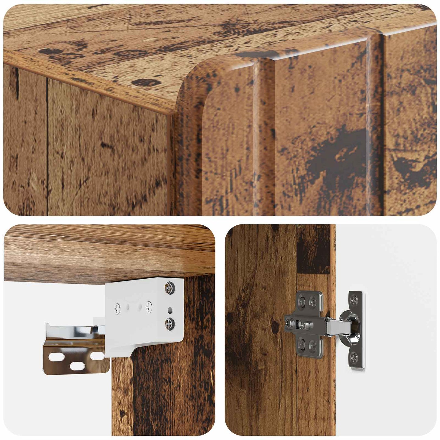 Wall-Mounted Cabinet Old Wood 59 x 31 x 64 cm Engineered Wood