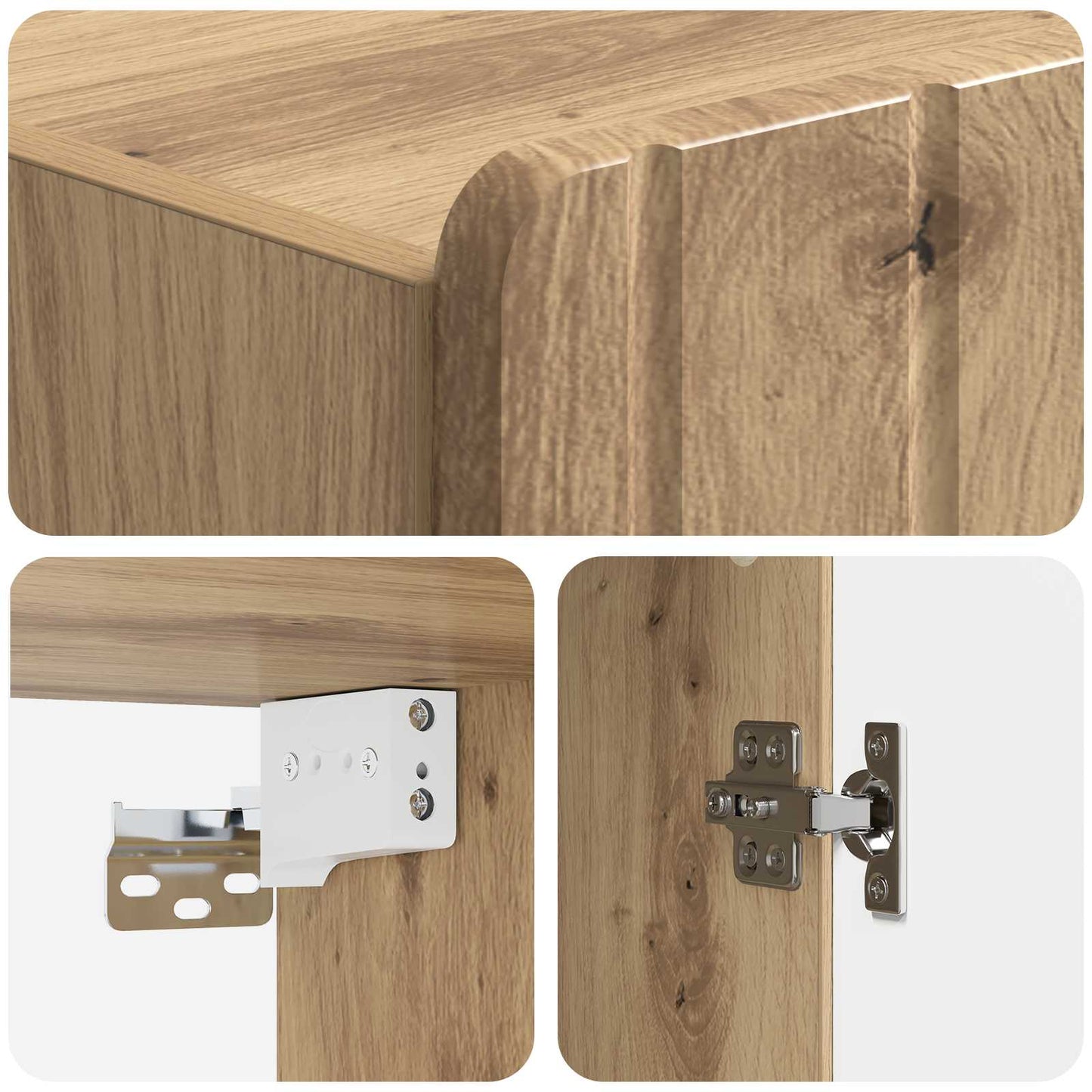 Wall-Mounted Cabinet 59 x 31 x 64 cm Engineered Wood