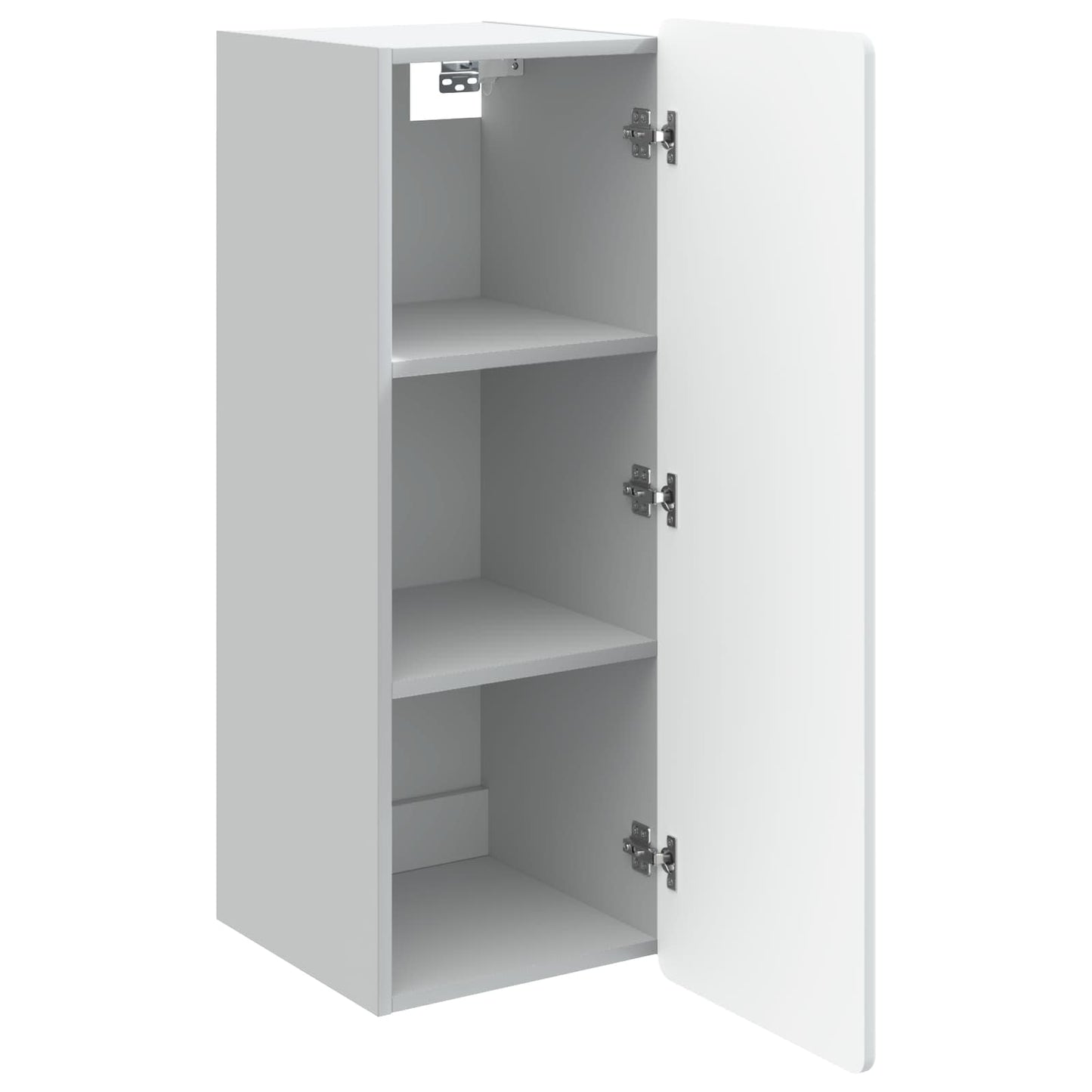 Wall-Mounted Cabinet White 33 x 34.5 x 94 cm Engineered Wood