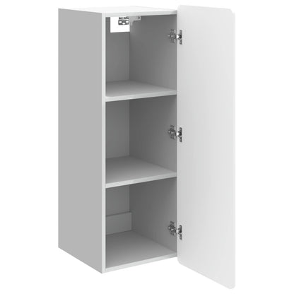 Wall-Mounted Cabinet High Gloss White 33 x 34.5 x 94 cm