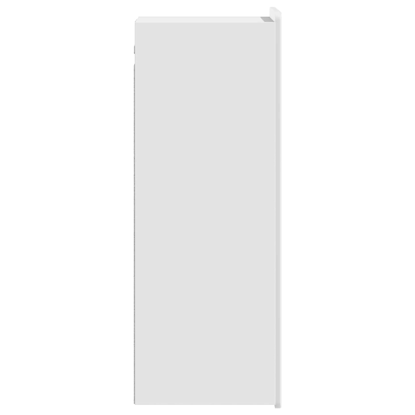 Wall-Mounted Cabinet High Gloss White 33 x 34.5 x 94 cm