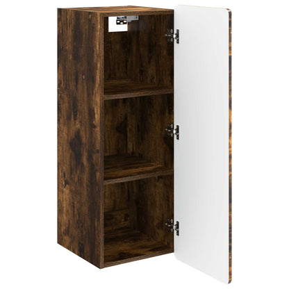 Wall-Mounted Cabinet Smoked Oak 33 x 34.5 x 94 cm