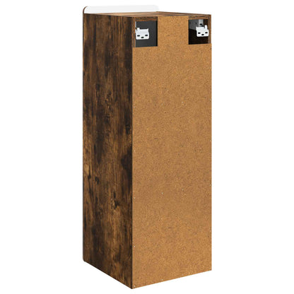 Wall-Mounted Cabinet Smoked Oak 33 x 34.5 x 94 cm