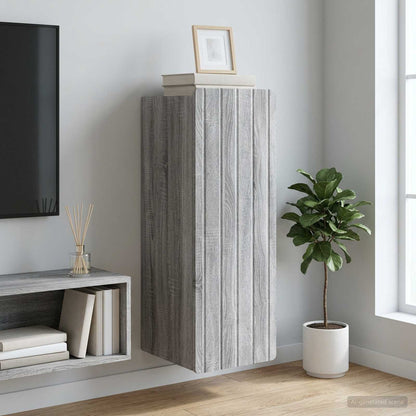 Wall-Mounted Cabinet Grey Sonoma 33 x 34.5 x 94 cm