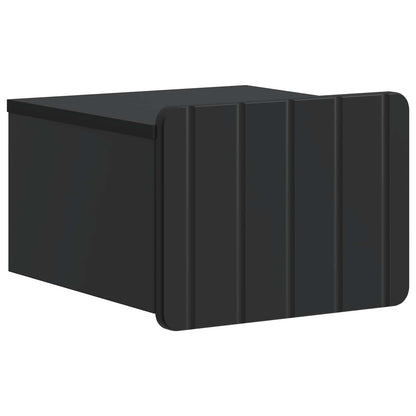 Wall-Mounted Bedside Cabinet 2 pcs Black 33 x 34.5 x 24 cm