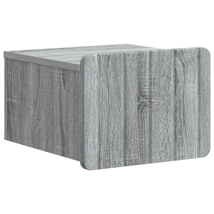 Wall-Mounted Bedside Cabinet 2 pcs Grey Sonoma Engineered Wood