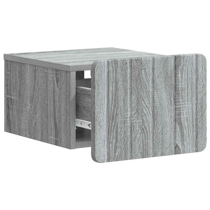 Wall-Mounted Bedside Cabinet 2 pcs Grey Sonoma Engineered Wood
