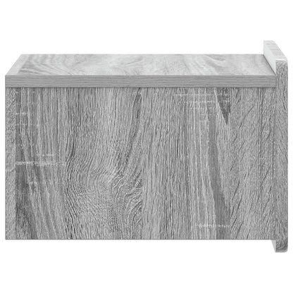 Wall-Mounted Bedside Cabinet 2 pcs Grey Sonoma Engineered Wood