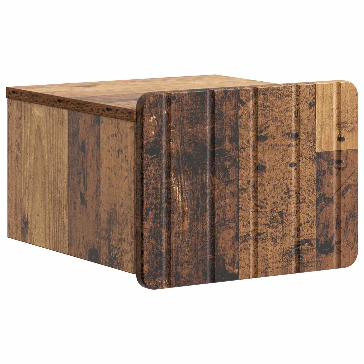 Wall-Mounted Bedside Cabinet Old Wood 33 x 34.5 x 24 cm