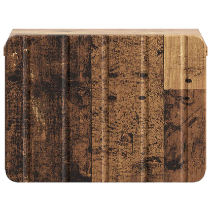 Wall-Mounted Bedside Cabinet Old Wood 33 x 34.5 x 24 cm