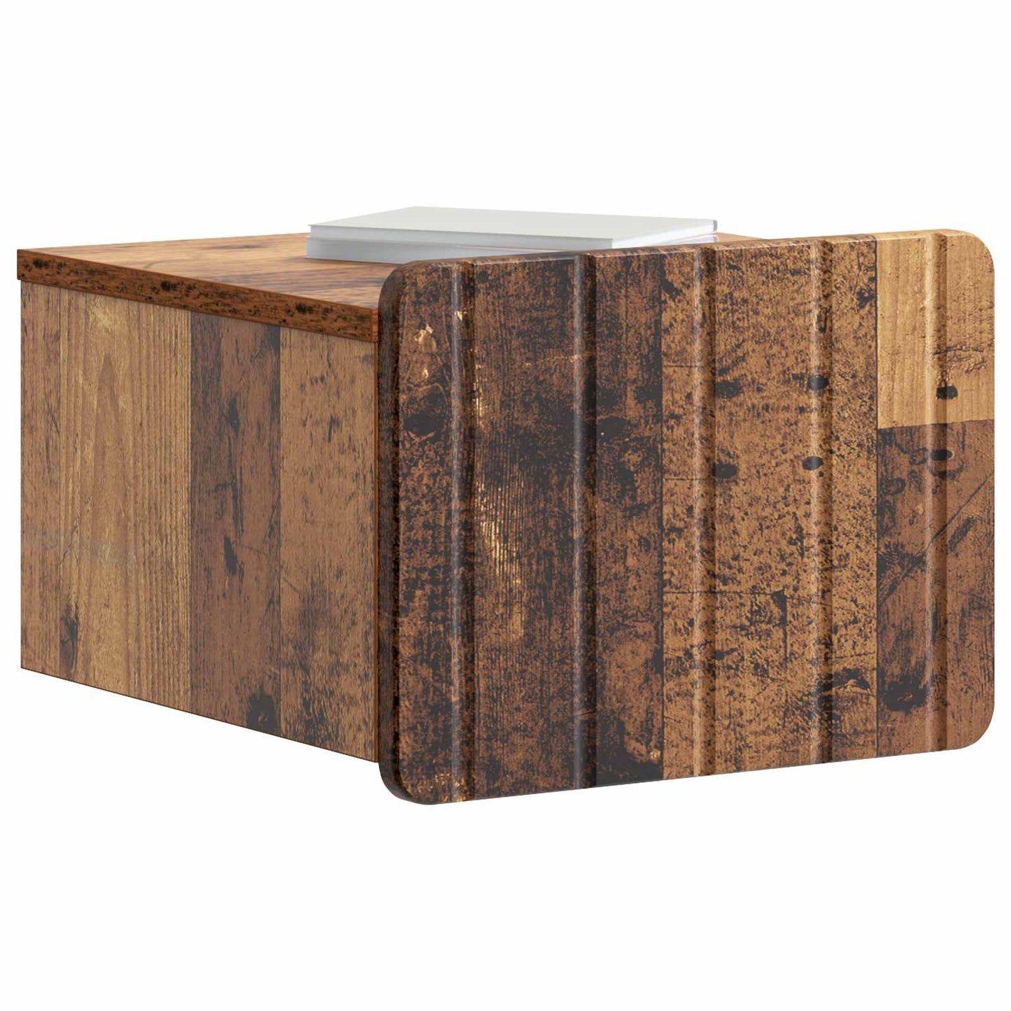 Wall-Mounted Bedside Cabinet Old Wood 33 x 34.5 x 24 cm