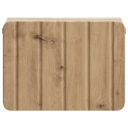 Wall-Mounted Bedside Cabinet Artisan Oak 33 x 34.5 x 24 cm