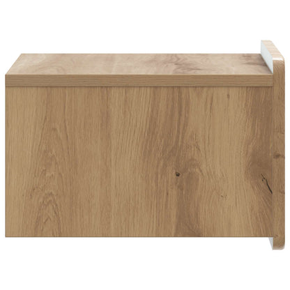 Wall-Mounted Bedside Cabinet Artisan Oak 33 x 34.5 x 24 cm