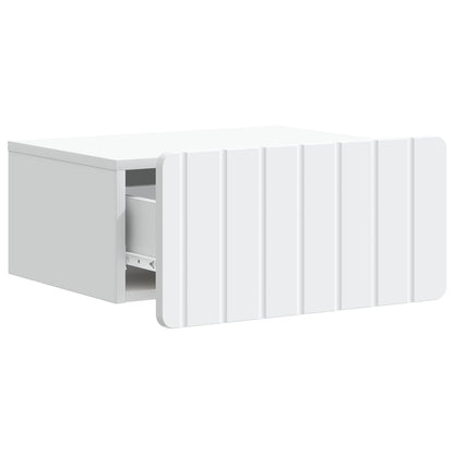 Wall-Mounted Bedside Cabinet 2 pcs White 49 x 34.5 x 24 cm