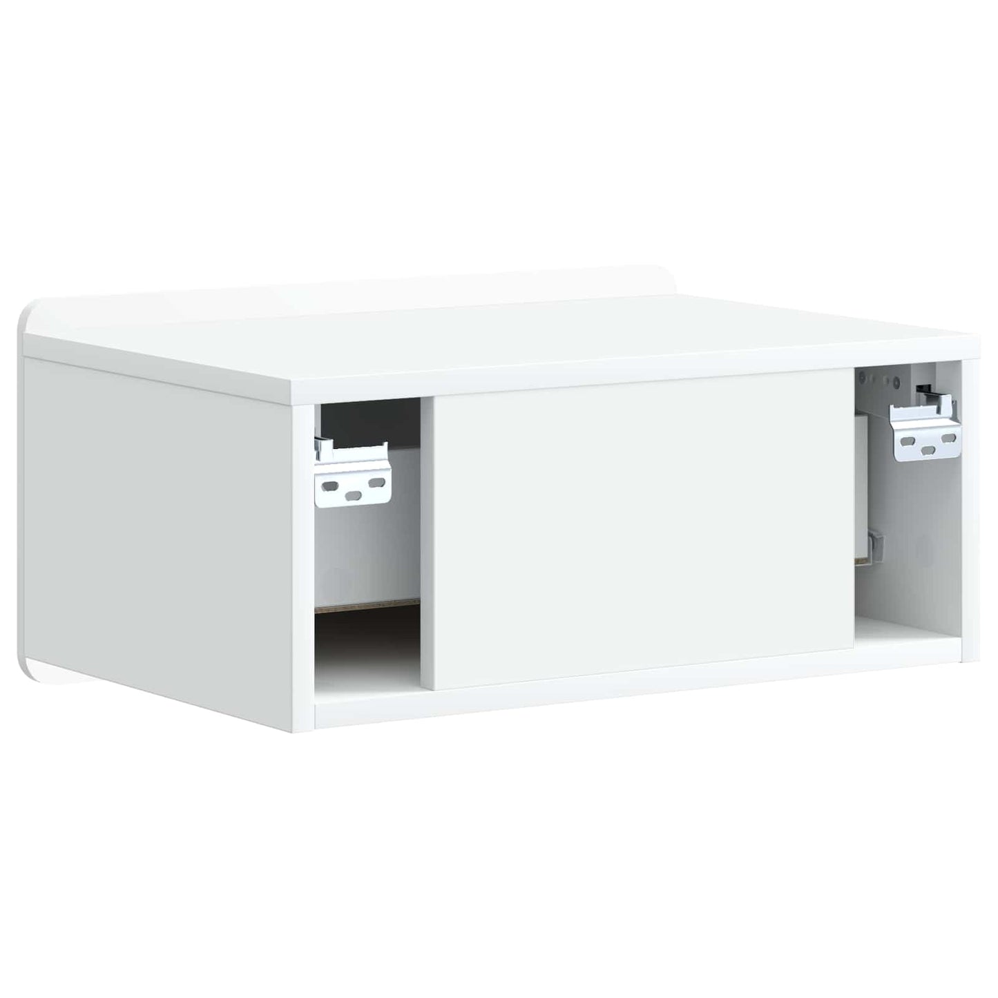 Wall-Mounted Bedside Cabinet 2 pcs White 49 x 34.5 x 24 cm