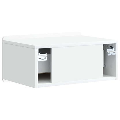Wall-Mounted Bedside Cabinet 2 pcs White 49 x 34.5 x 24 cm