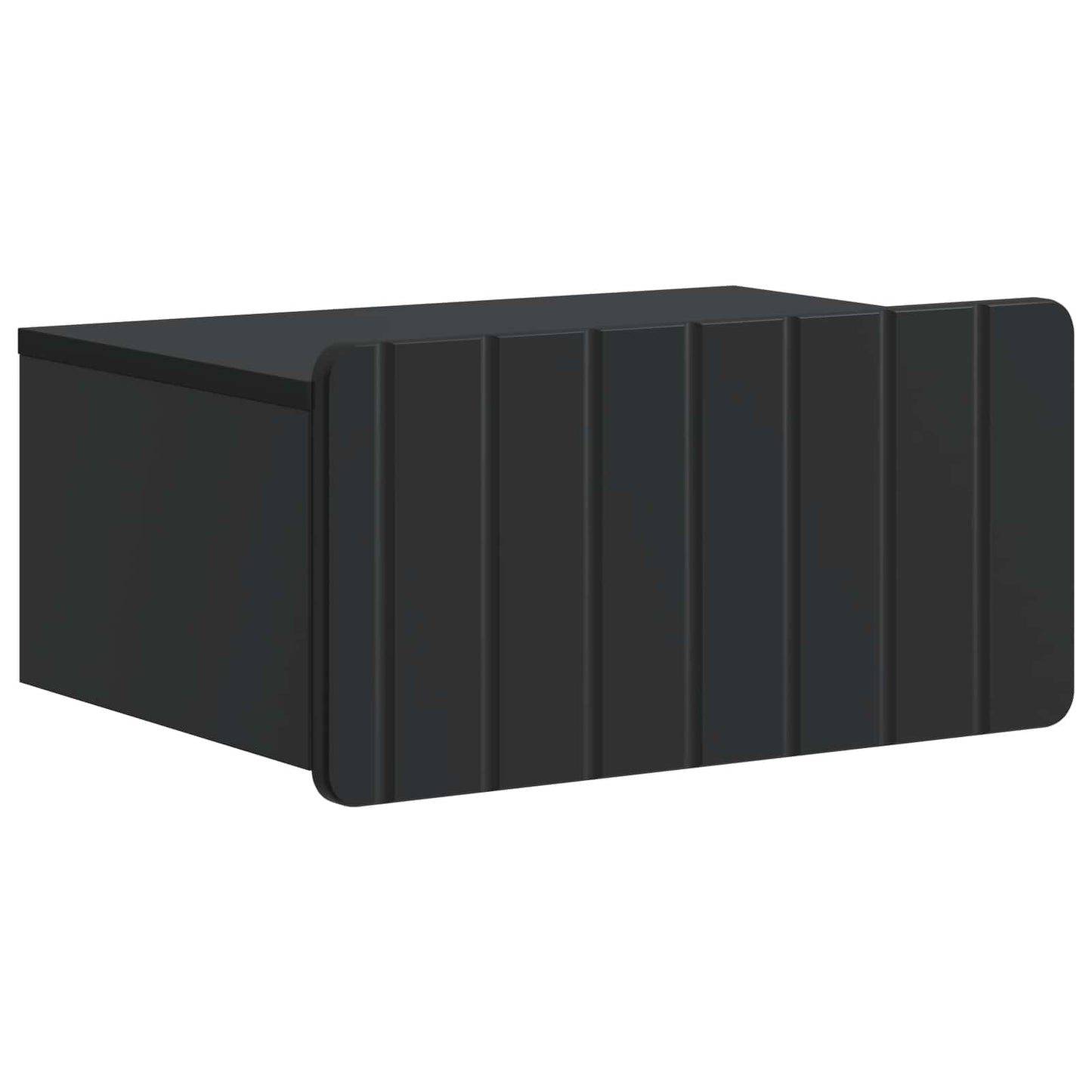 Wall-Mounted Bedside Cabinet 2 pcs Black 49 x 34.5 x 24 cm