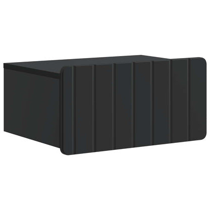 Wall-Mounted Bedside Cabinet 2 pcs Black 49 x 34.5 x 24 cm