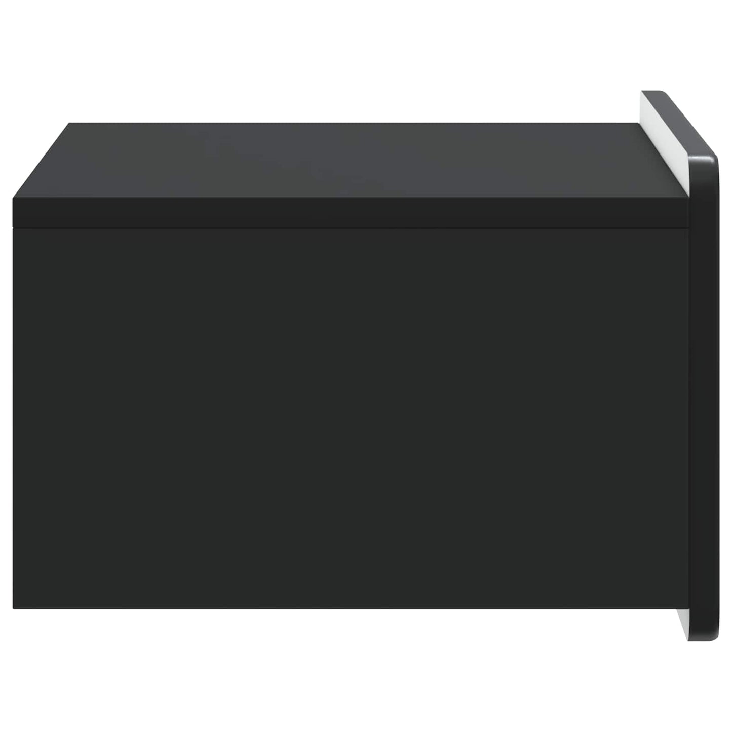Wall-Mounted Bedside Cabinet 2 pcs Black 49 x 34.5 x 24 cm