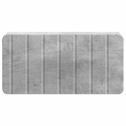 Wall-Mounted Bedside Cabinet Concrete Grey 49 x 34.5 x 24 cm