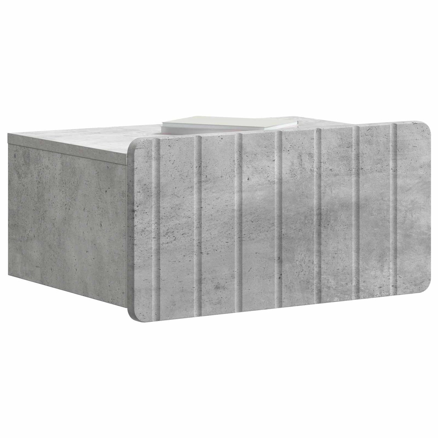 Wall-Mounted Bedside Cabinet Concrete Grey 49 x 34.5 x 24 cm