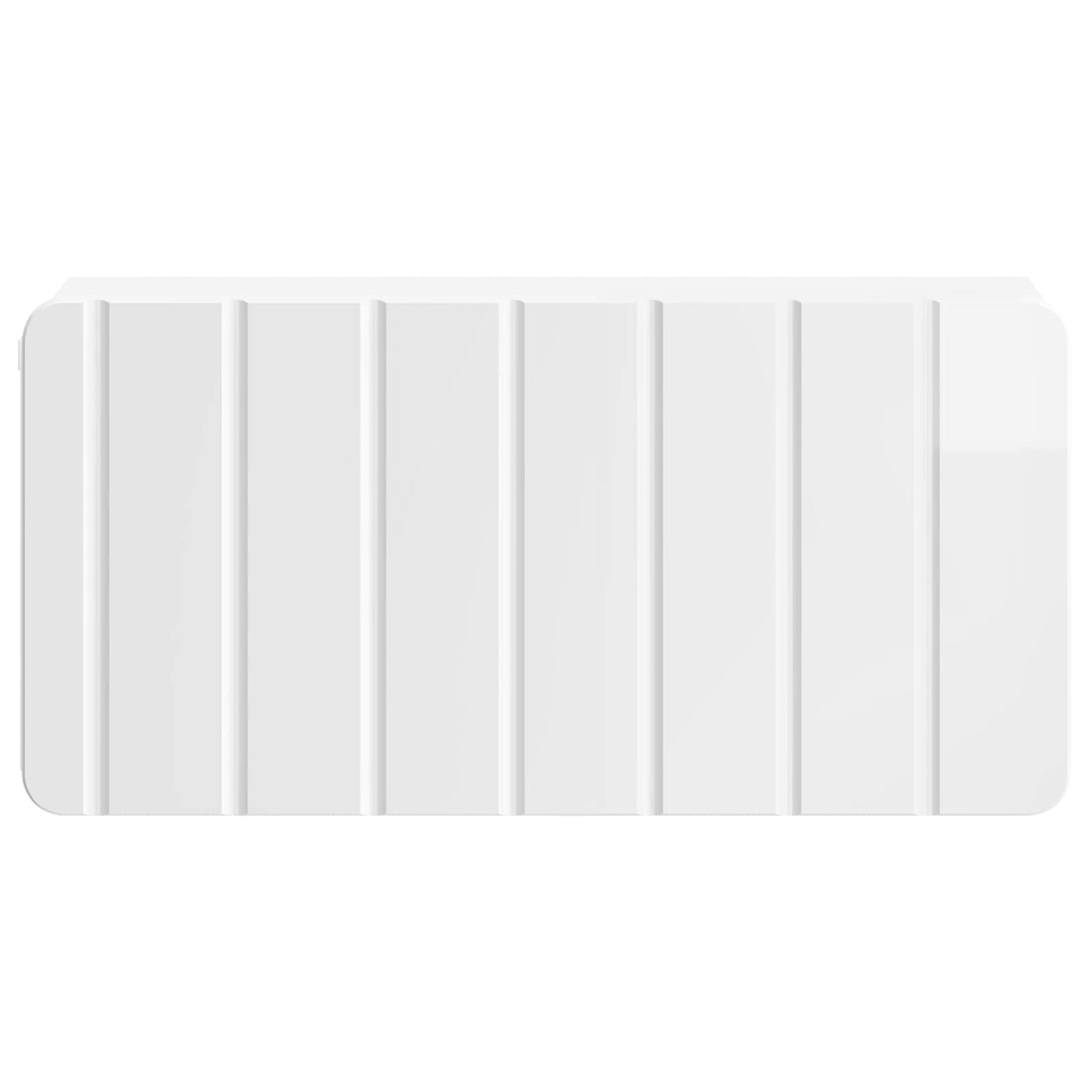 Wall-Mounted Bedside Cabinet High Gloss White 49 x 34.5 x 24 cm