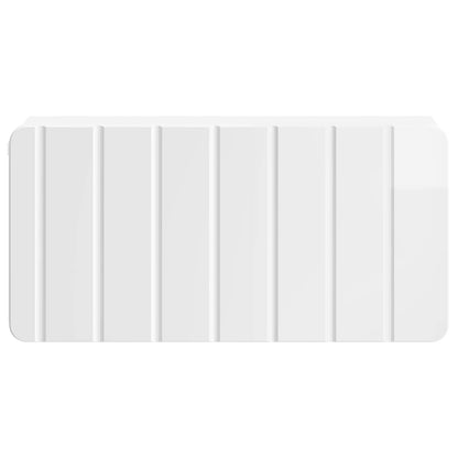 Wall-Mounted Bedside Cabinet High Gloss White 49 x 34.5 x 24 cm