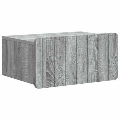 Wall-Mounted Bedside Cabinet 2 pcs Grey Sonoma Engineered Wood