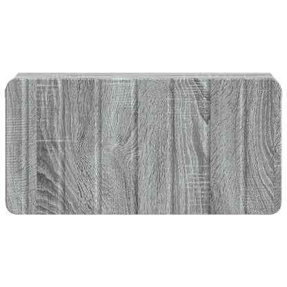 Wall-Mounted Bedside Cabinet 2 pcs Grey Sonoma Engineered Wood
