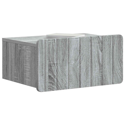 Wall-Mounted Bedside Cabinet 2 pcs Grey Sonoma Engineered Wood