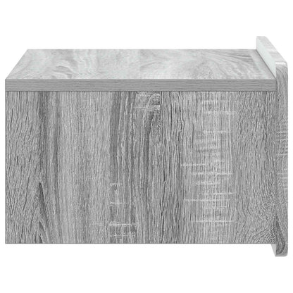 Wall-Mounted Bedside Cabinet 2 pcs Grey Sonoma Engineered Wood