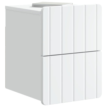 Wall-Mounted Bedside Cabinet White 33 x 34.5 x 43 cm