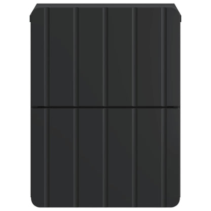 Wall-Mounted Bedside Cabinet 2 pcs Black 33 x 34.5 x 43 cm