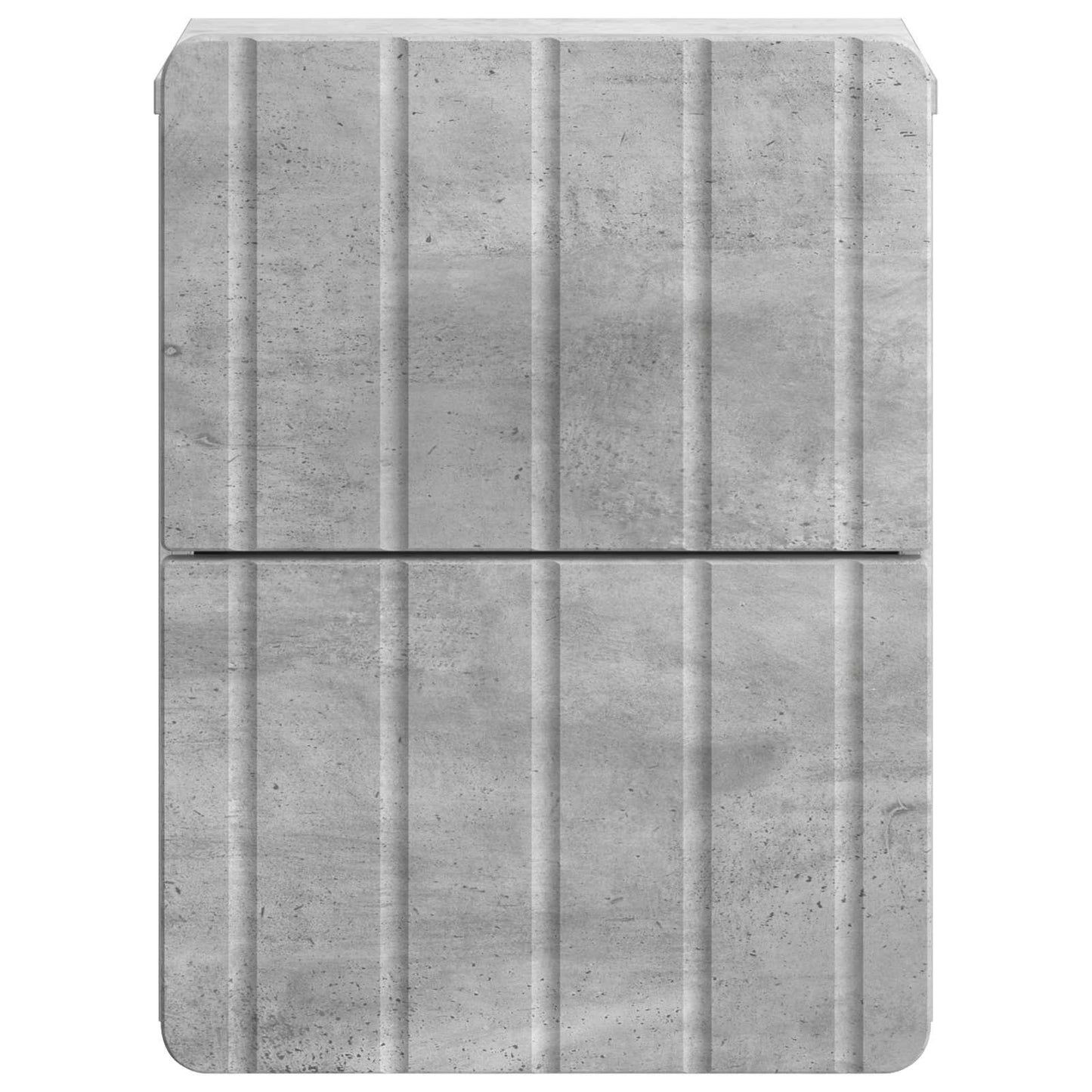 Wall-Mounted Bedside Cabinet Concrete Grey 33 x 34.5 x 43 cm