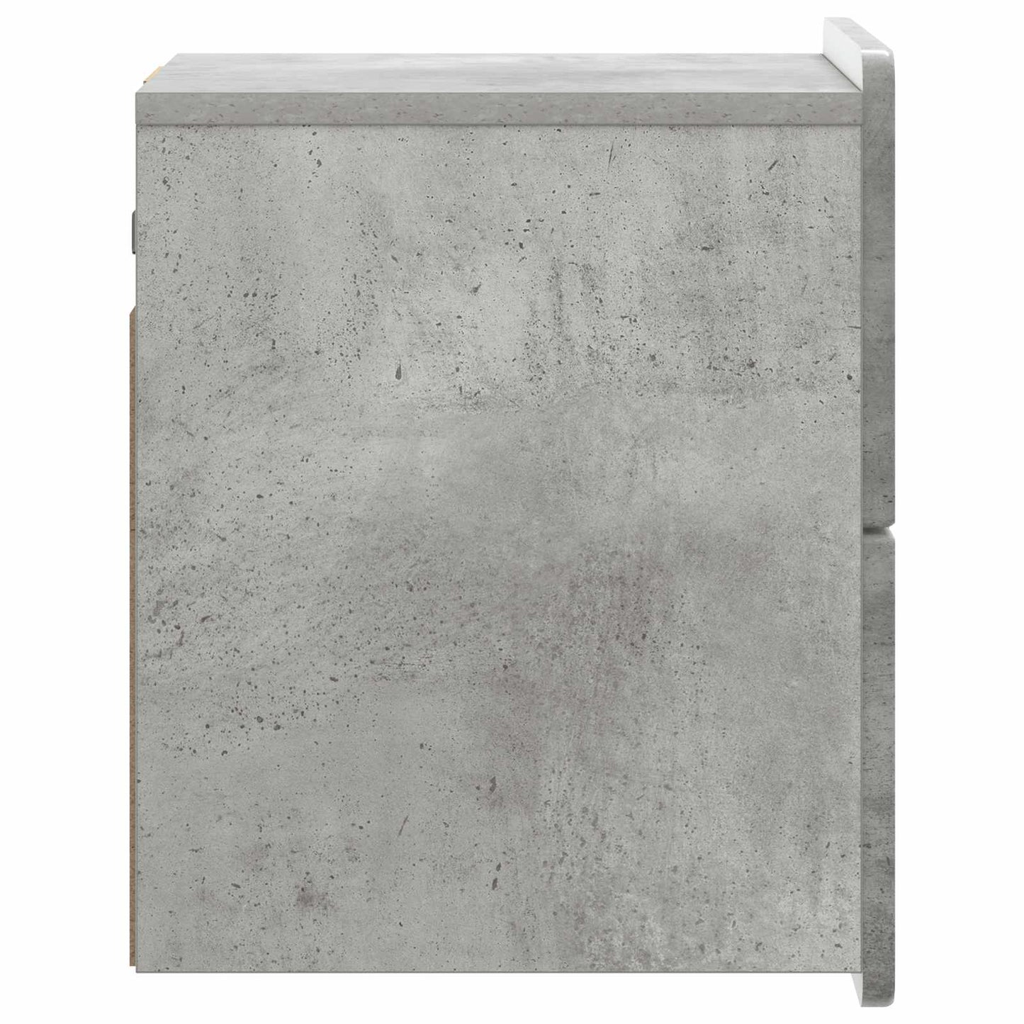 Wall-Mounted Bedside Cabinet Concrete Grey 33 x 34.5 x 43 cm