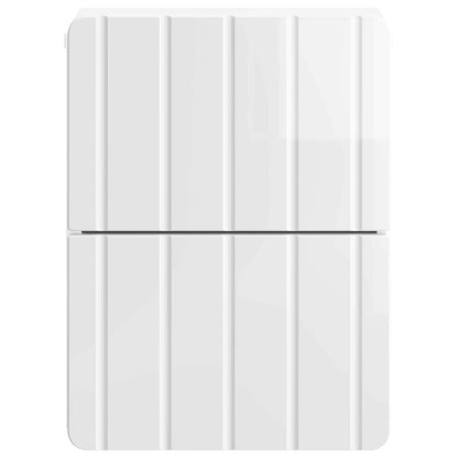 Wall-Mounted Bedside Cabinet with Drawer 2 pcs High Gloss White