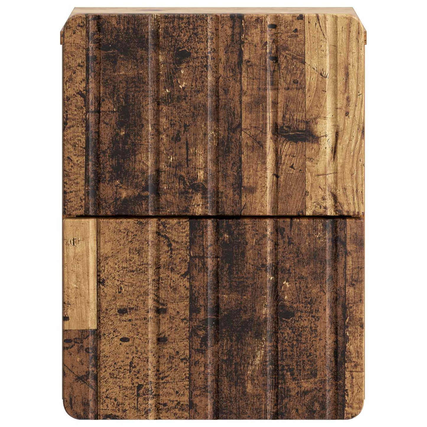 Wall-Mounted Bedside Cabinet Old Wood 33 x 34.5 x 43 cm