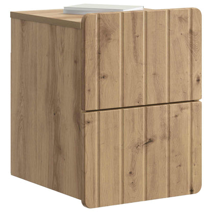 Wall-Mounted Bedside Cabinet 2 pcs Artisan Oak Engineered Wood