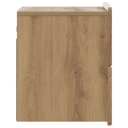 Wall-Mounted Bedside Cabinet 2 pcs Artisan Oak Engineered Wood