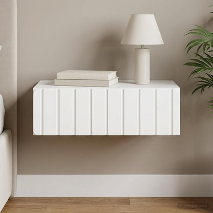 Wall-Mounted Side Table White 59 x 34.5 x 17 cm Engineered Wood