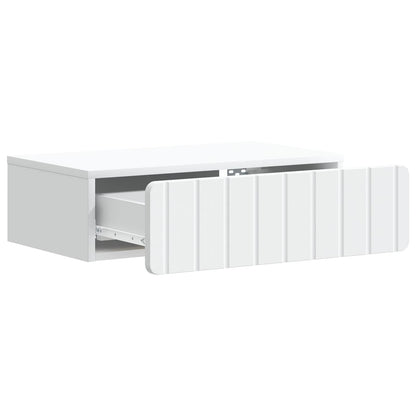 Wall-Mounted Side Table White 59 x 34.5 x 17 cm Engineered Wood