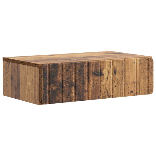 Wall-Mounted Side Table Wall-mounted Old Wood 59 x 34.5 x 17 cm
