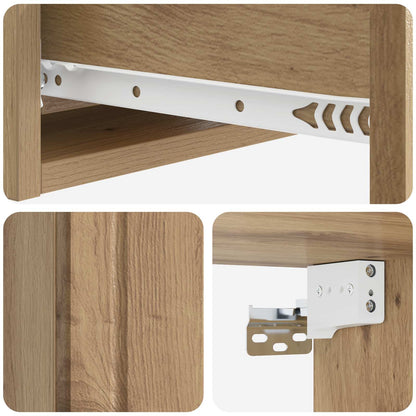 Wall-Mounted Side Table 59 x 34.5 x 17 cm Engineered Wood