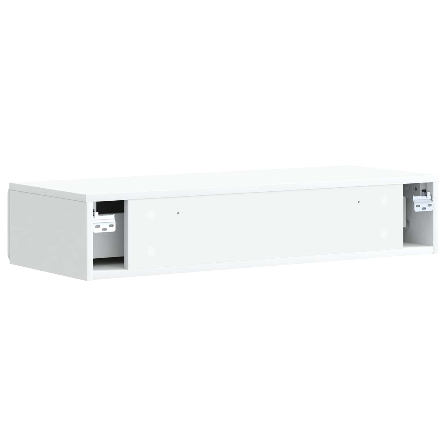 Wall-Mounted Side Table Wall-mounted White 87.5 x 34.5 x 17 cm